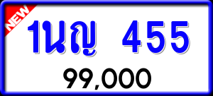 ทะเบียนรถ 1นญ 455 ผลรวม 24