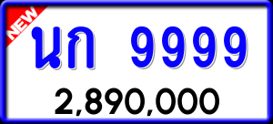 ทะเบียนรถ นก 9999 ผลรวม 42