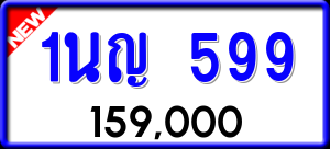 ทะเบียนรถ 1นญ 599 ผลรวม 0