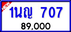 ทะเบียนรถ 1นญ 707 ผลรวม 24